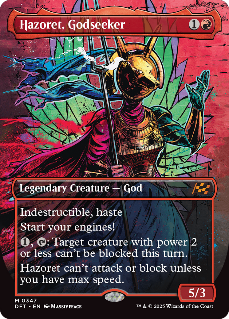 Hazoret, Godseeker (Borderless) [Aetherdrift] | Good Games North