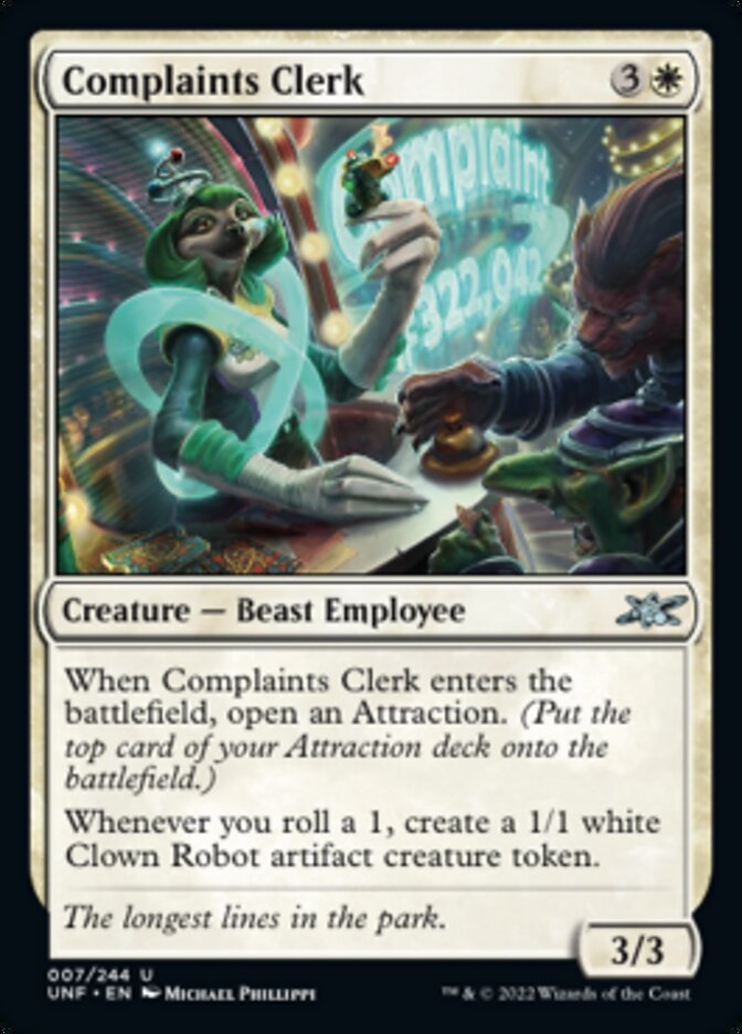 Complaints Clerk [Unfinity] | Good Games North