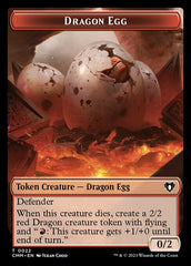 Treasure // Dragon Egg Double-Sided Token [Commander Masters Tokens] | Good Games North