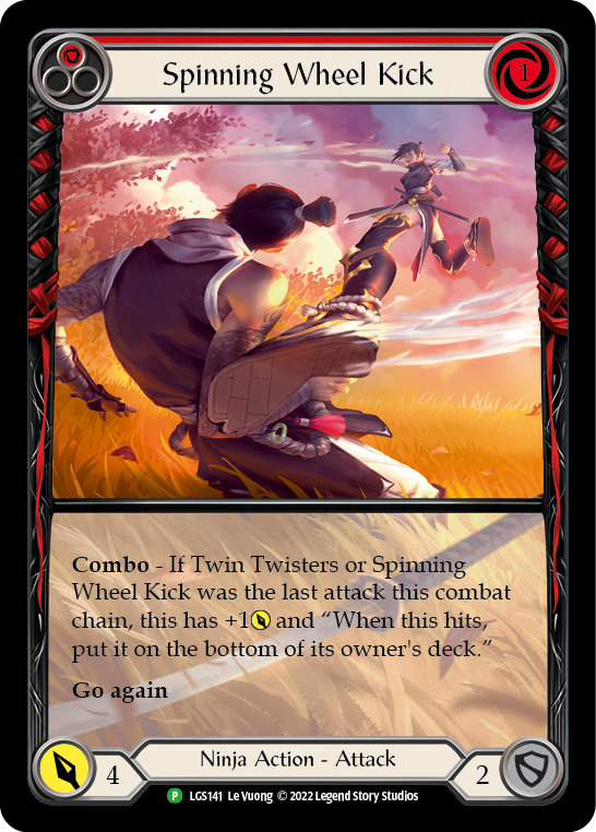 Spinning Wheel Kick (Red) [LGS141] (Promo)  Rainbow Foil | Good Games North