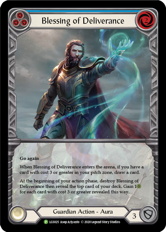 Blessing of Deliverance (Blue) [LGS025] (Promo) | Good Games North