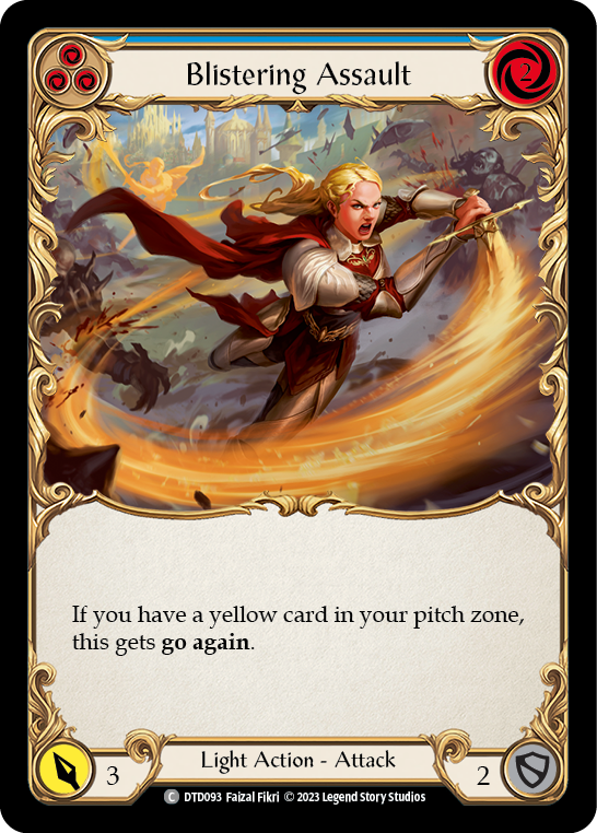 Blistering Assault (Blue) [DTD093] (Dusk Till Dawn) | Good Games North