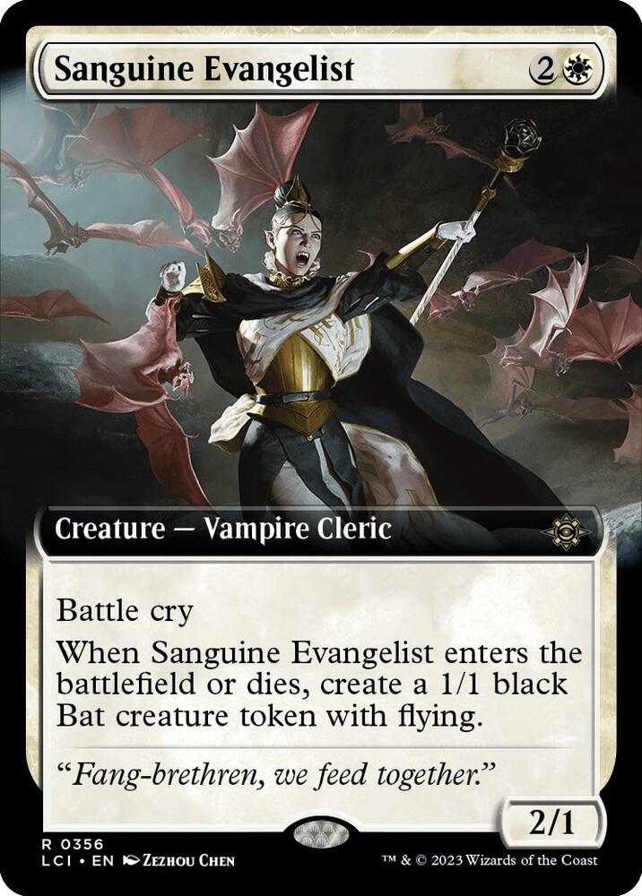 Sanguine Evangelist 356/291 (The Lost Caverns of Ixalan)  - Extended Art Foil | Good Games North