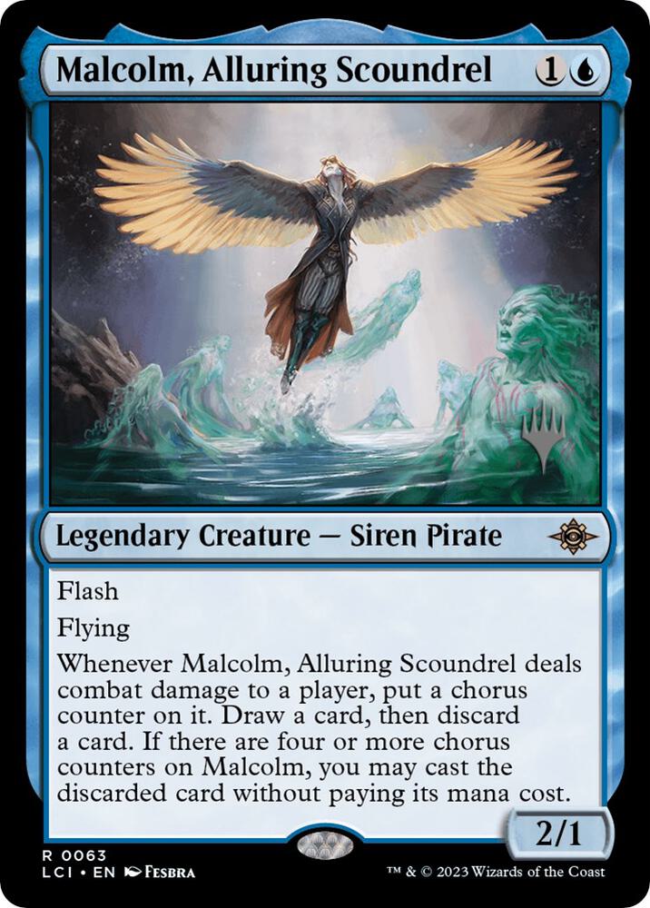 Malcolm Alluring Scoundrel 63p/138 (Promo Pack: The Lost Caverns of Ixalan)  | Good Games North