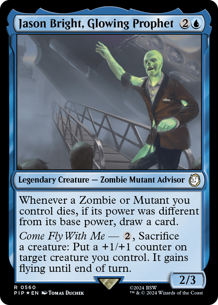Jason Bright, Glowing Prophet (Surge Foil) [Fallout] | Good Games North