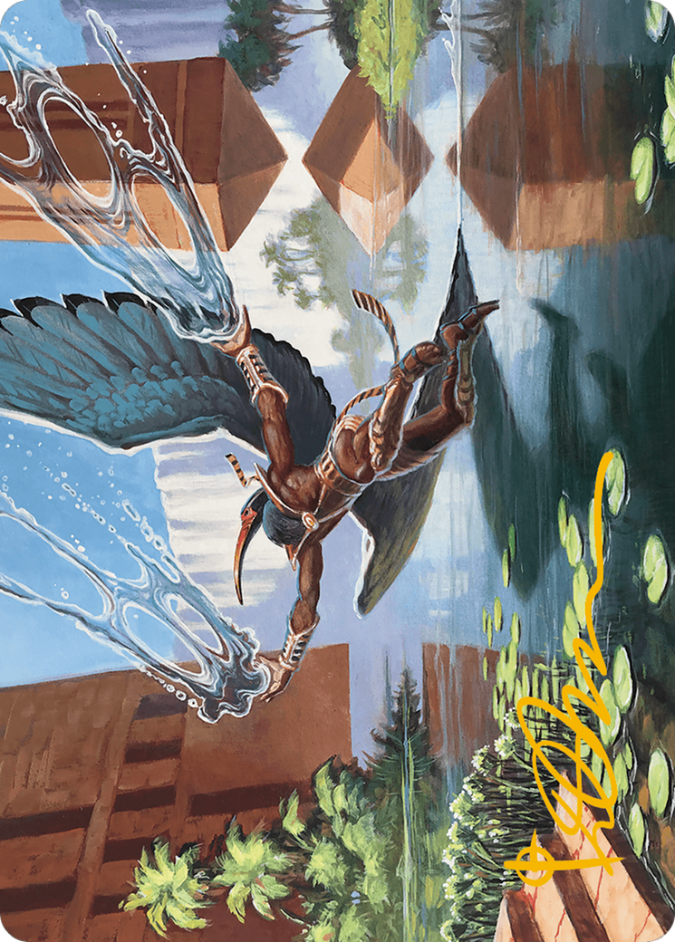 Nadu, Winged Wisdom Art Card (Gold-Stamped Signature) [Modern Horizons 3 Art Series] | Good Games North