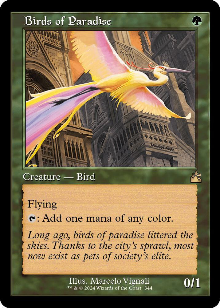 Birds of Paradise 344/291 (Ravnica Remastered)  - Retro | Good Games North