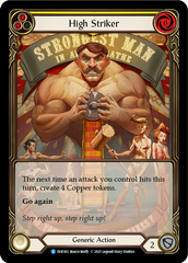 High Striker (Yellow) [EVR165] (Everfest)  1st Edition Extended Art Rainbow Foil | Good Games North