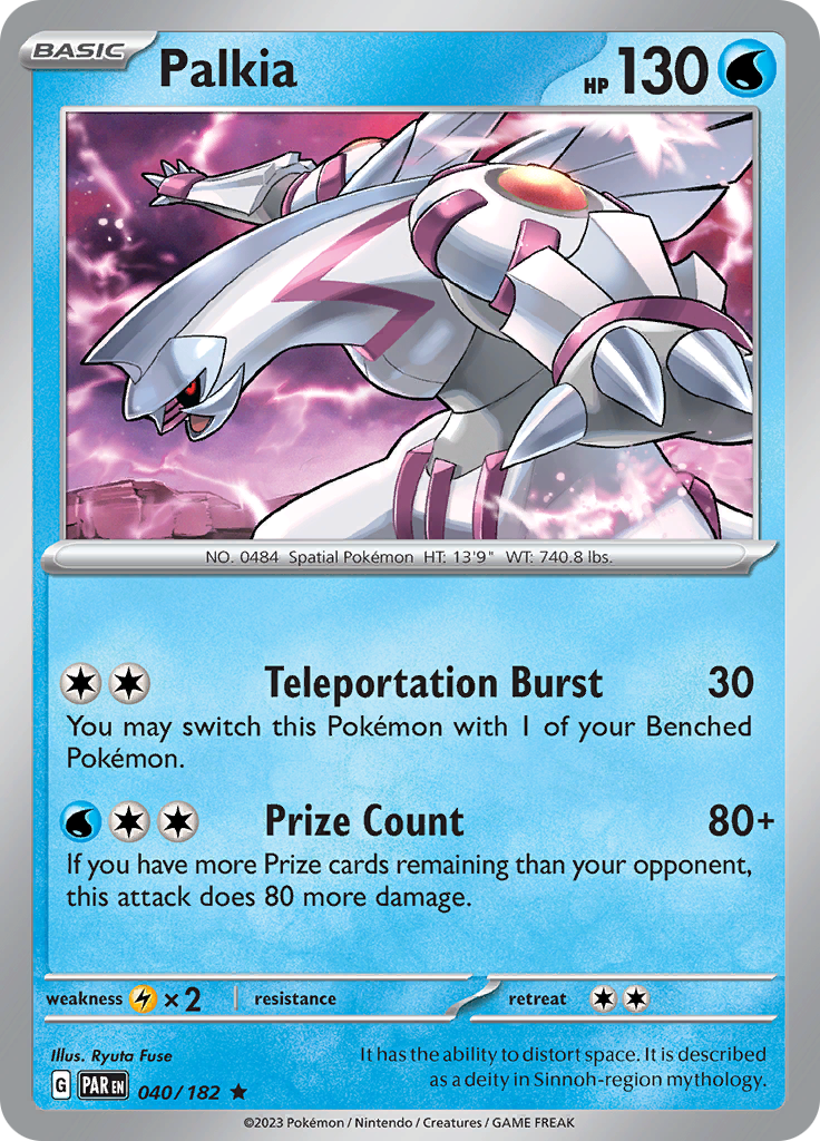 Palkia (040/182) [Scarlet & Violet: Paradox Rift] | Good Games North
