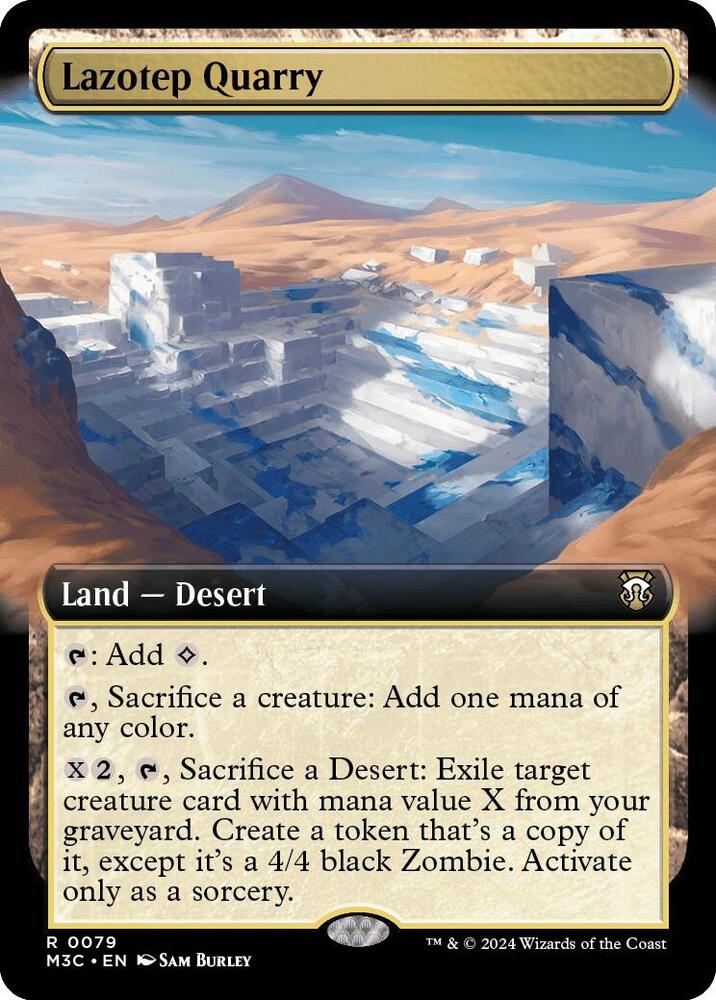 Lazotep Quarry Extended Art Ripple Foil (Commander: Modern Horizons 3)  - undefined | Good Games North