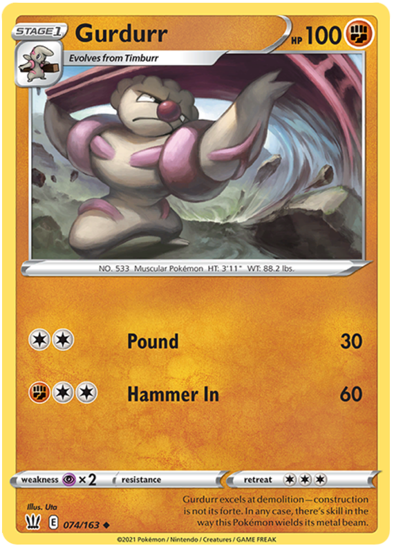 Gurdurr (074/163) [Sword & Shield: Battle Styles] | Good Games North