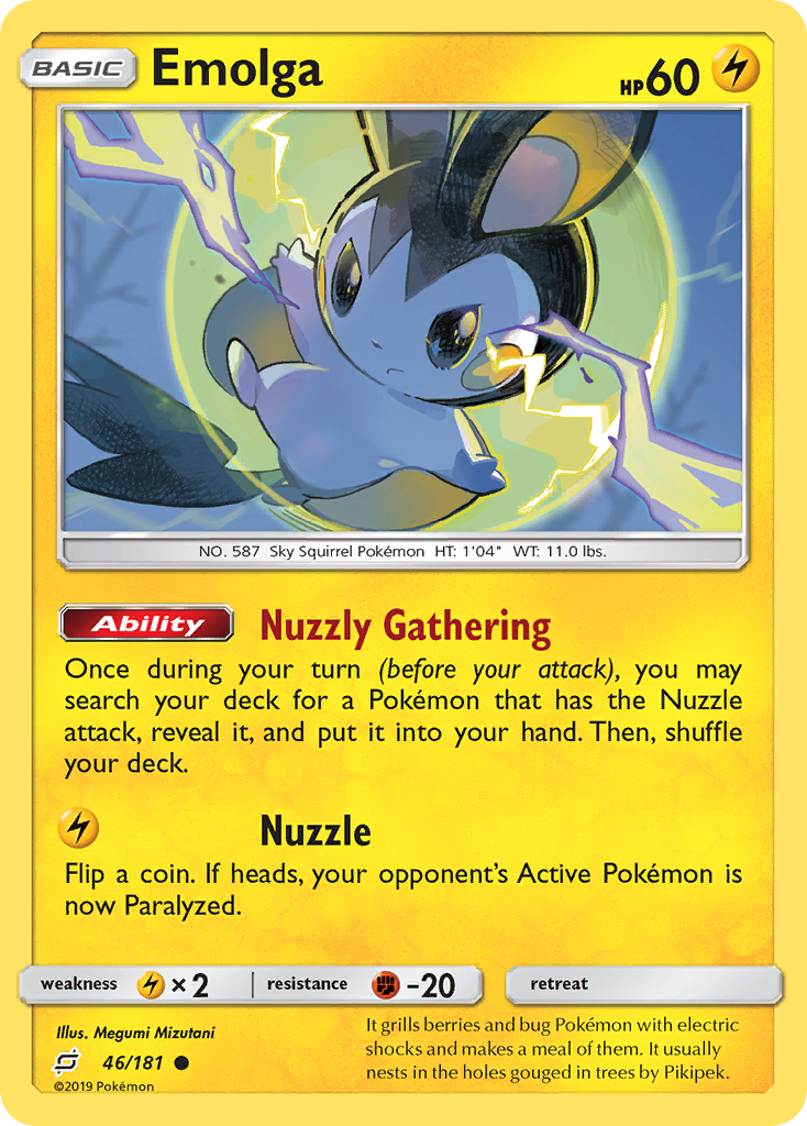 Emolga (46/181) [Sun & Moon: Team Up] | Good Games North