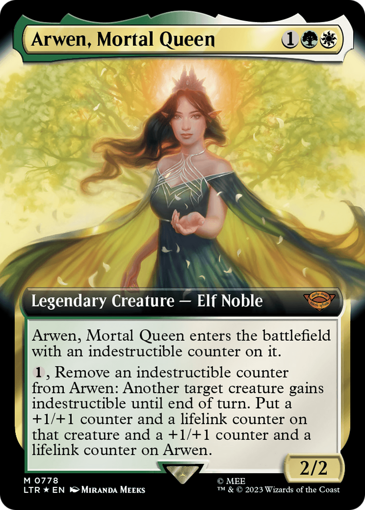 Arwen, Mortal Queen (Extended Art) (Surge Foil) [The Lord of the Rings: Tales of Middle-Earth] | Good Games North