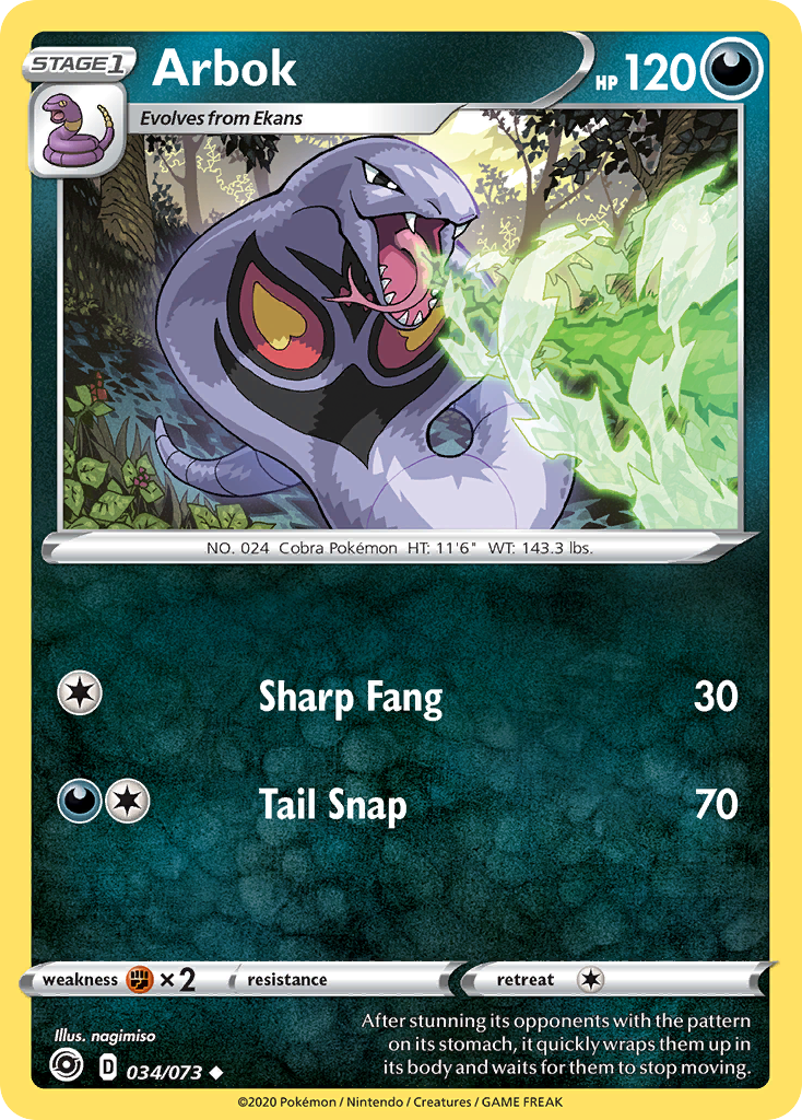 Arbok (034/073) [Sword & Shield: Champion's Path] | Good Games North