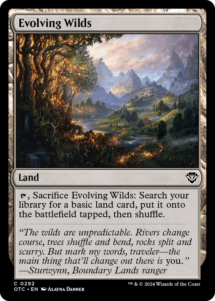 Evolving Wilds [Outlaws of Thunder Junction Commander] | Good Games North