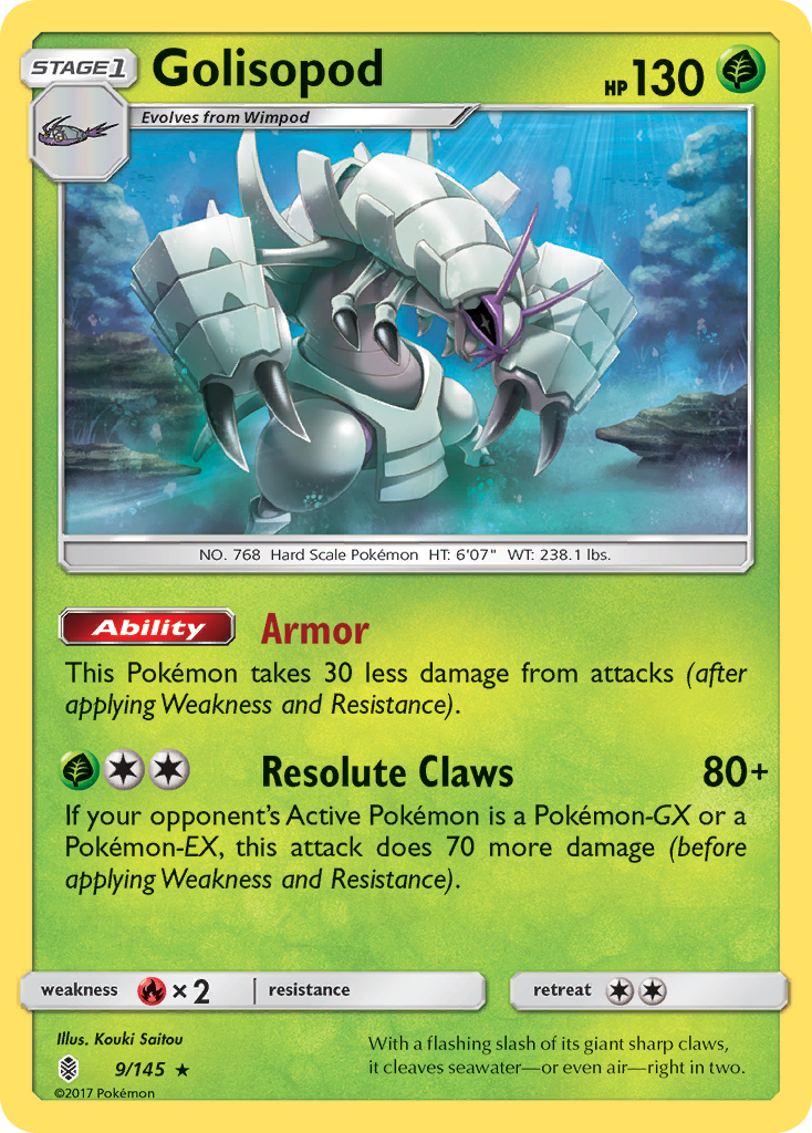 Golisopod (9/145) [Sun & Moon: Guardians Rising] | Good Games North