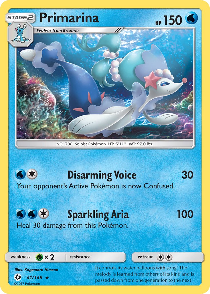 Primarina (41/149) (Theme Deck Exclusive) [Sun & Moon: Base Set] | Good Games North