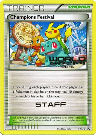 Champions Festival 2016 Staff (XY176) [XY: Black Star Promos] | Good Games North