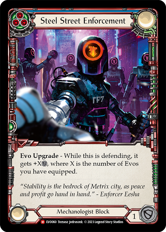 Steel Street Enforcement [EVO060] (Bright Lights)  Rainbow Foil | Good Games North