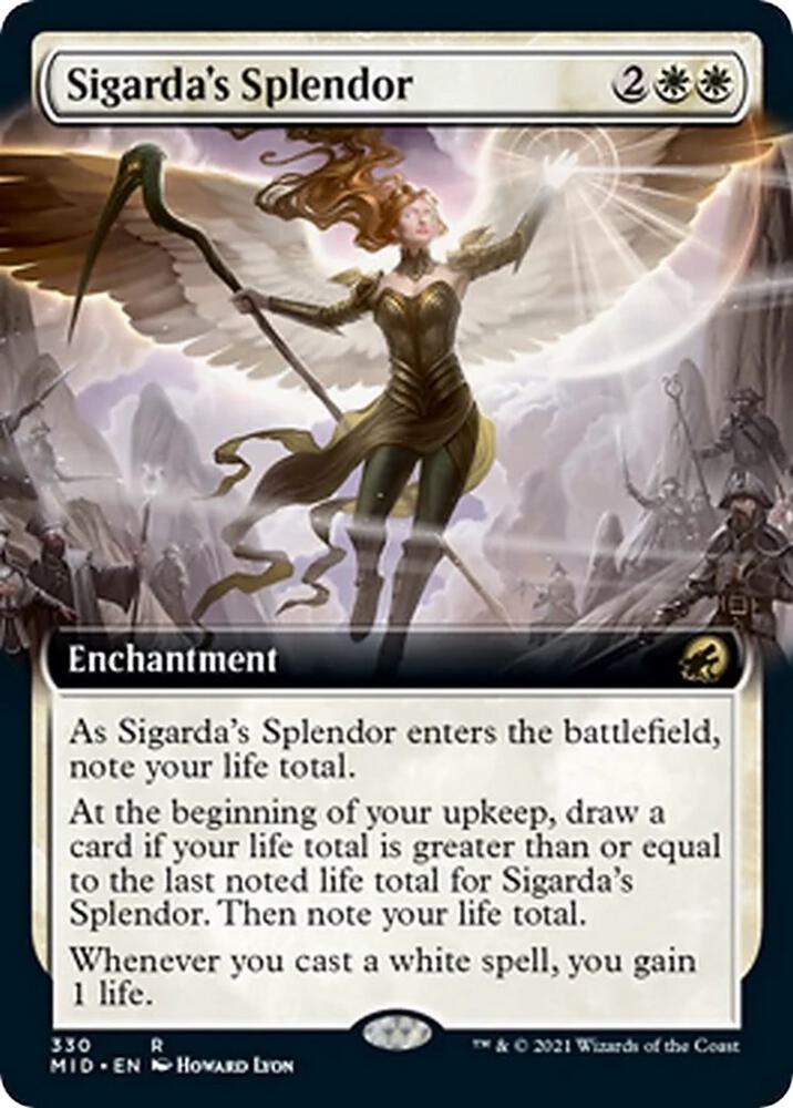 Sigardas Splendor Extended Art (Innistrad: Midnight Hunt)  - Foil | Good Games North