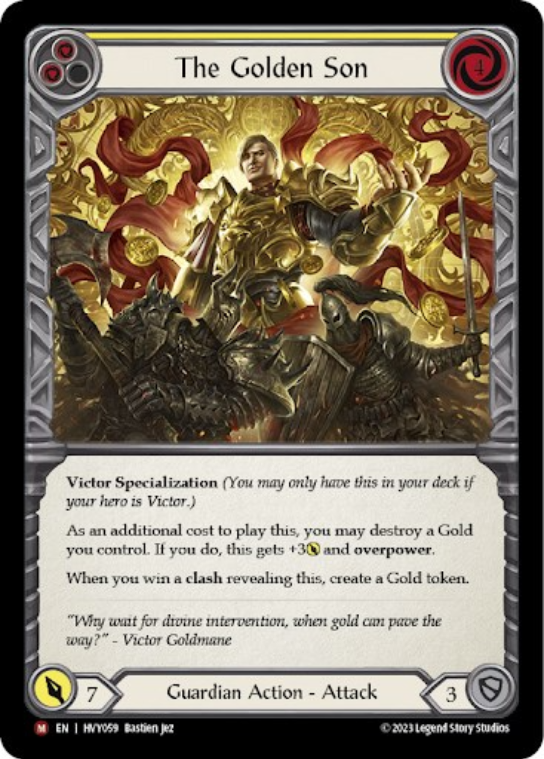 The Golden Son (Yellow) [HVY059] (Heavy Hitters) | Good Games North