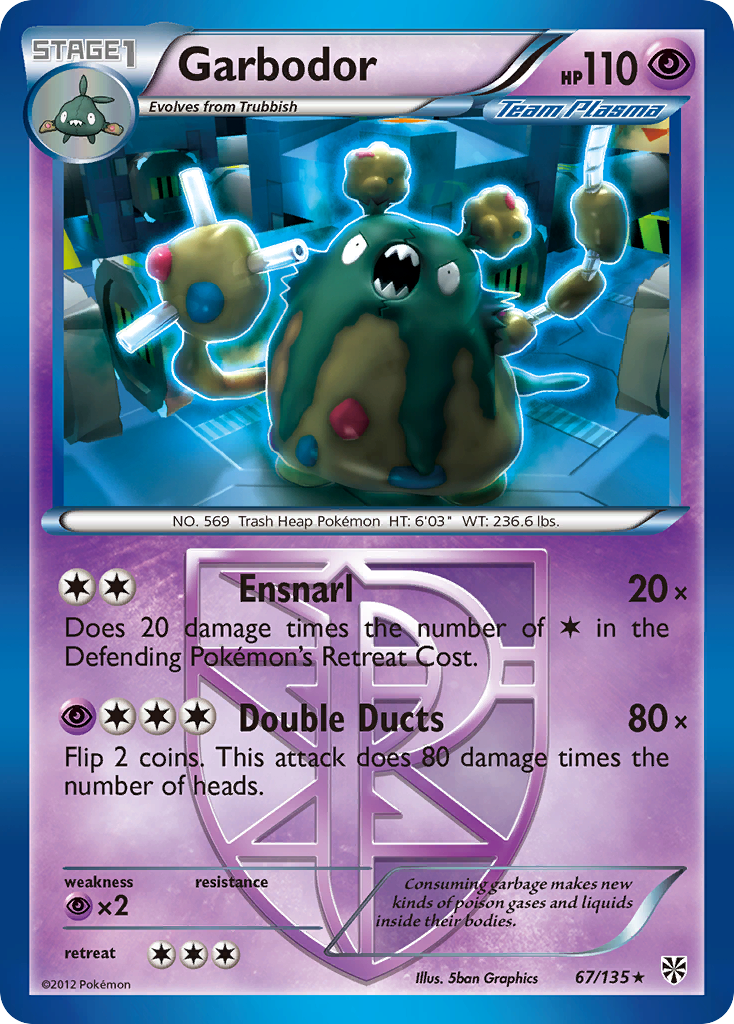 Garbodor (67/135) [Black & White: Plasma Storm] | Good Games North
