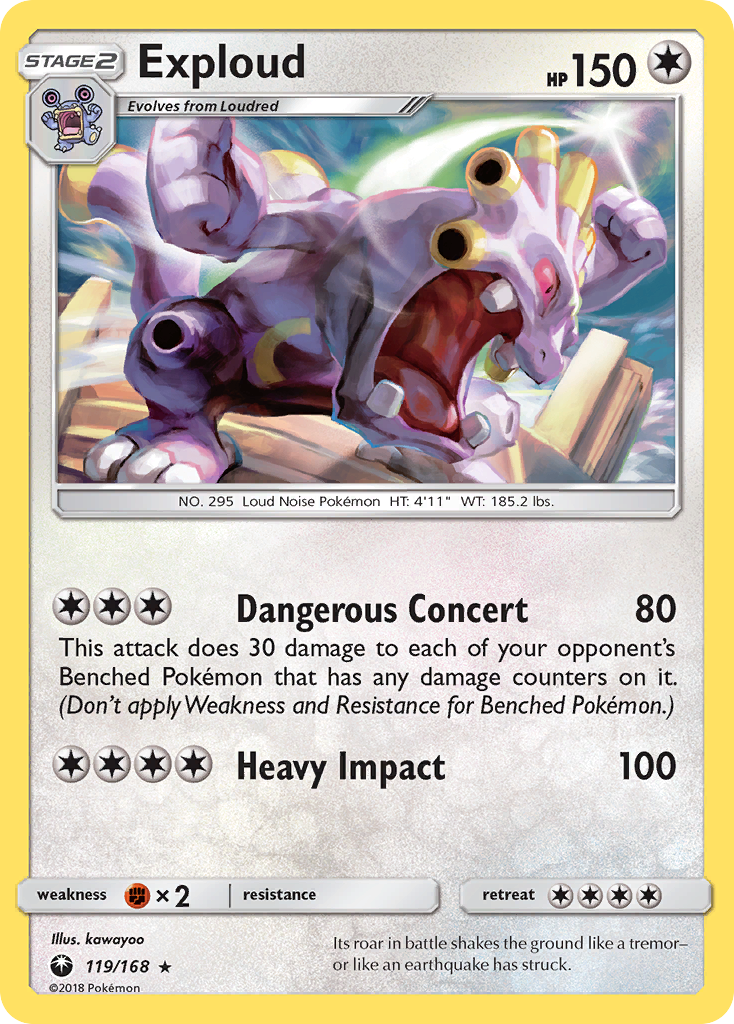 Exploud (119/168) [Sun & Moon: Celestial Storm] | Good Games North