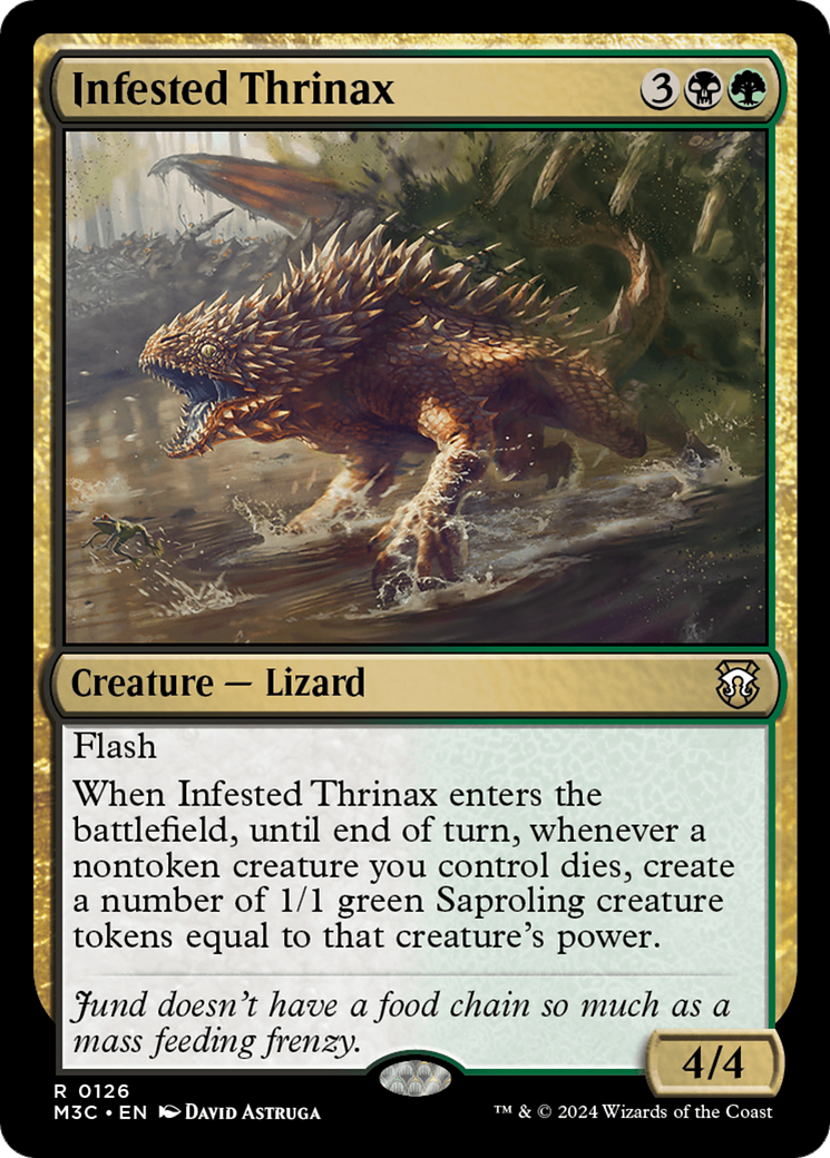 Infested Thrinax [Modern Horizons 3 Commander] | Good Games North