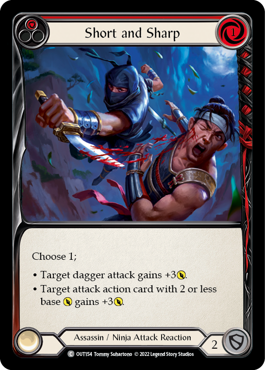 Short and Sharp (Red) [OUT154] (Outsiders) | Good Games North