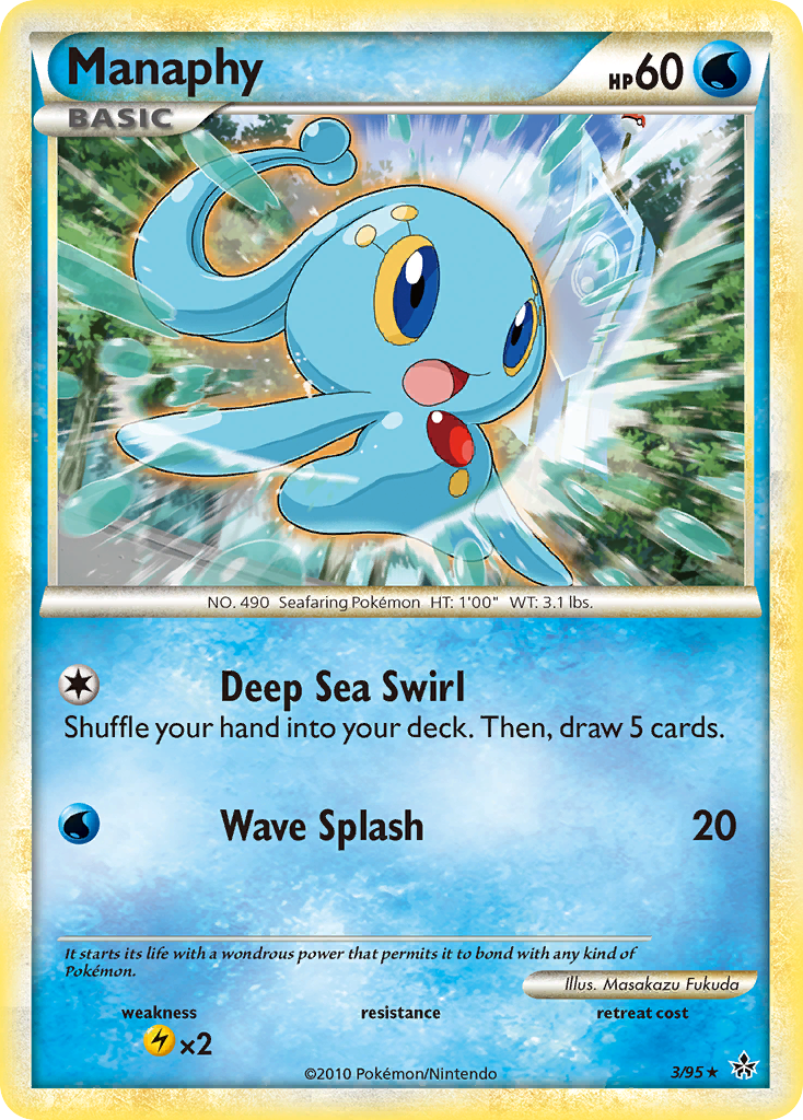 Manaphy (3/95) [HeartGold & SoulSilver: Unleashed] | Good Games North