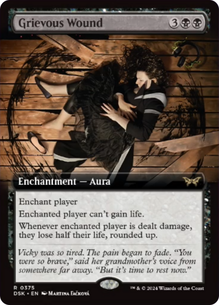 Grievous Wound (Extended Art) [Duskmourn: House of Horror] | Good Games North