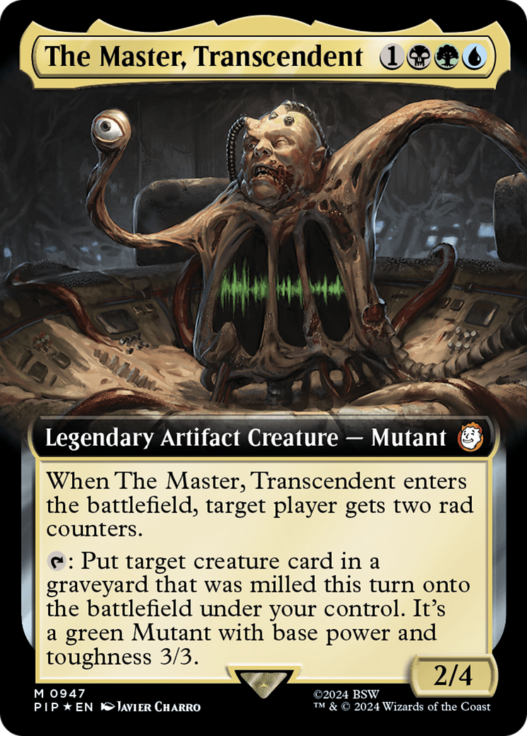 The Master, Transcendent (Extended Art) (Surge Foil) [Fallout] | Good Games North