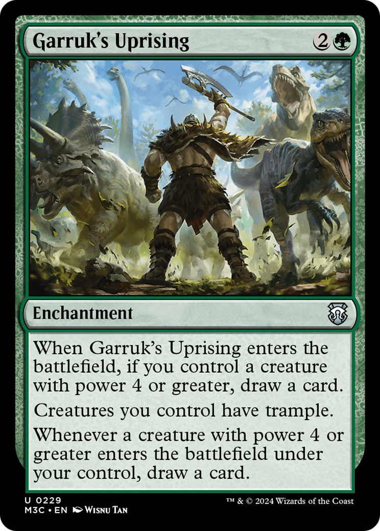 Garruk's Uprising (Ripple Foil) [Modern Horizons 3 Commander] | Good Games North