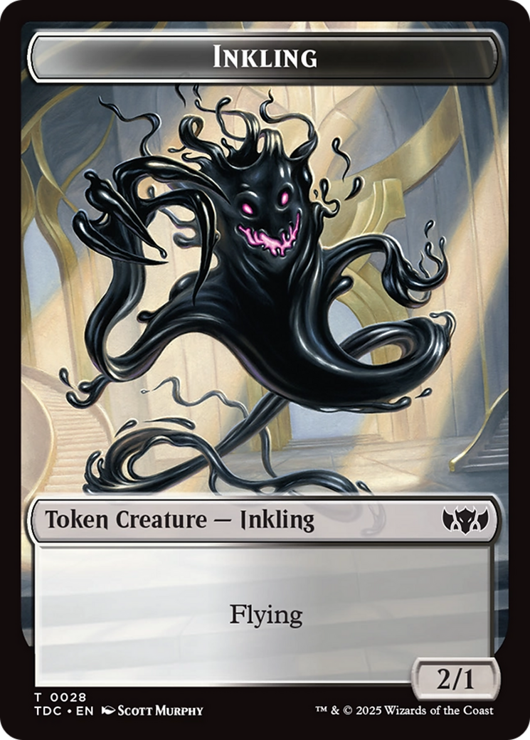 Inkling // Bird Double-Sided Token [Tarkir: Dragonstorm Commander Tokens] | Good Games North