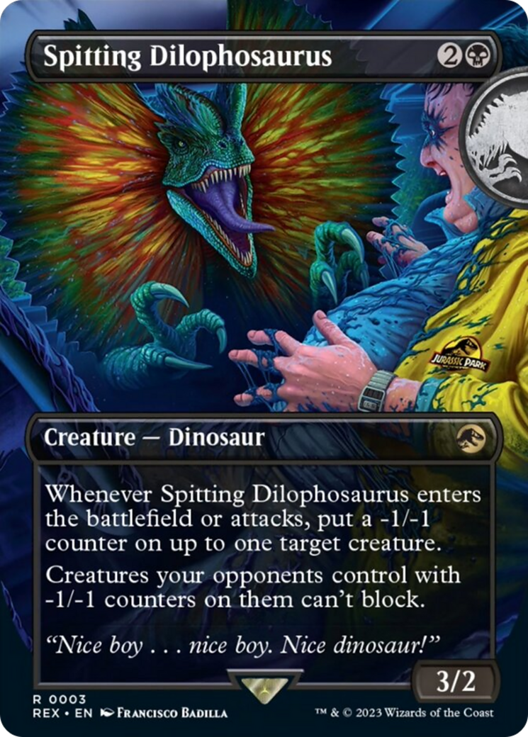 Spitting Dilophosaurus (Borderless) [Jurassic World Collection] | Good Games North