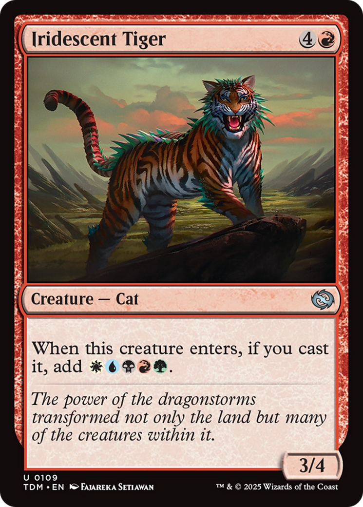 Iridescent Tiger [Tarkir: Dragonstorm] | Good Games North