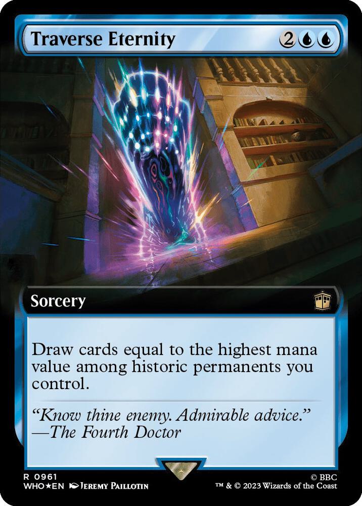 Traverse Eternity Extended Art Surge Foil (Universes Beyond: Doctor Who)  - Foil | Good Games North