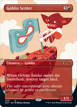 Goblin Settler (Borderless) [Secret Lair Drop Series] | Good Games North