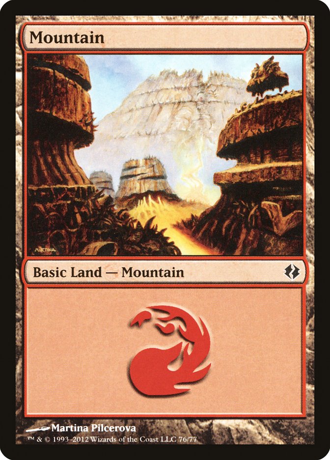 Mountain (76) [Duel Decks: Venser vs. Koth] | Good Games North