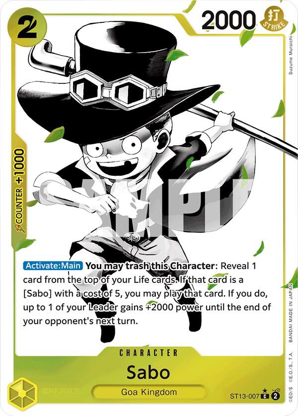 Sabo ST13-007 (Ultra Deck: The Three Brothers)  - Parallel Foil | Good Games North