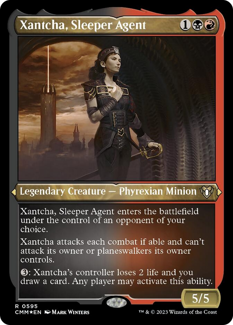 Xantcha, Sleeper Agent (Foil Etched) [Commander Masters] | Good Games North