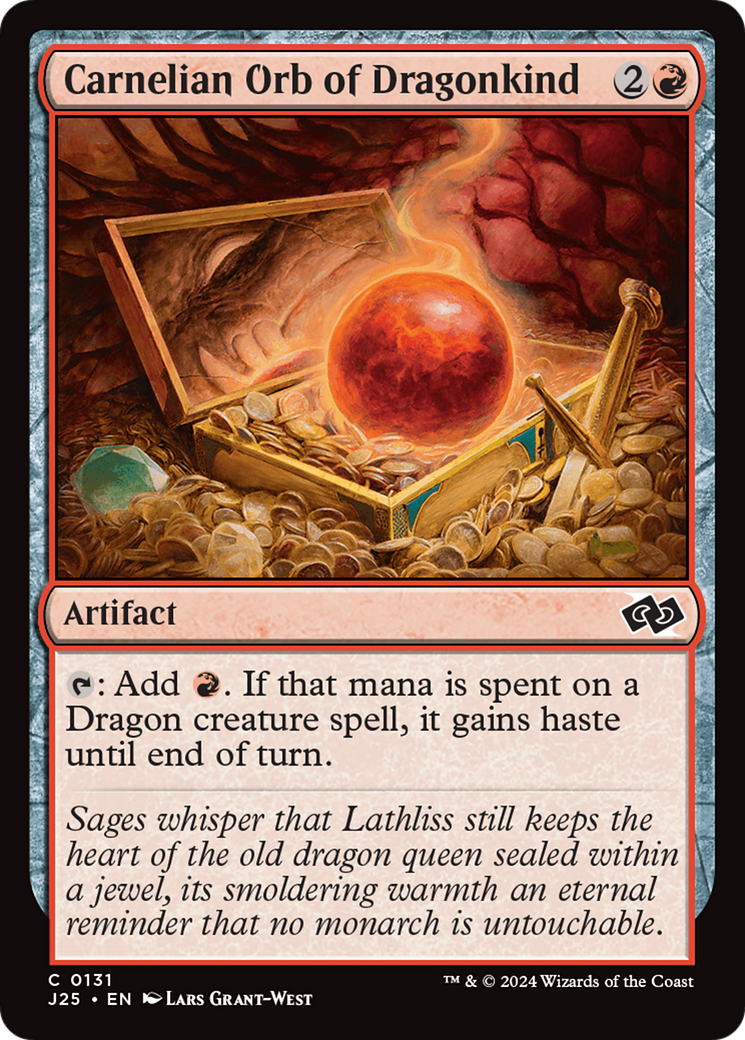 Carnelian Orb of Dragonkind [Foundations Jumpstart] | Good Games North