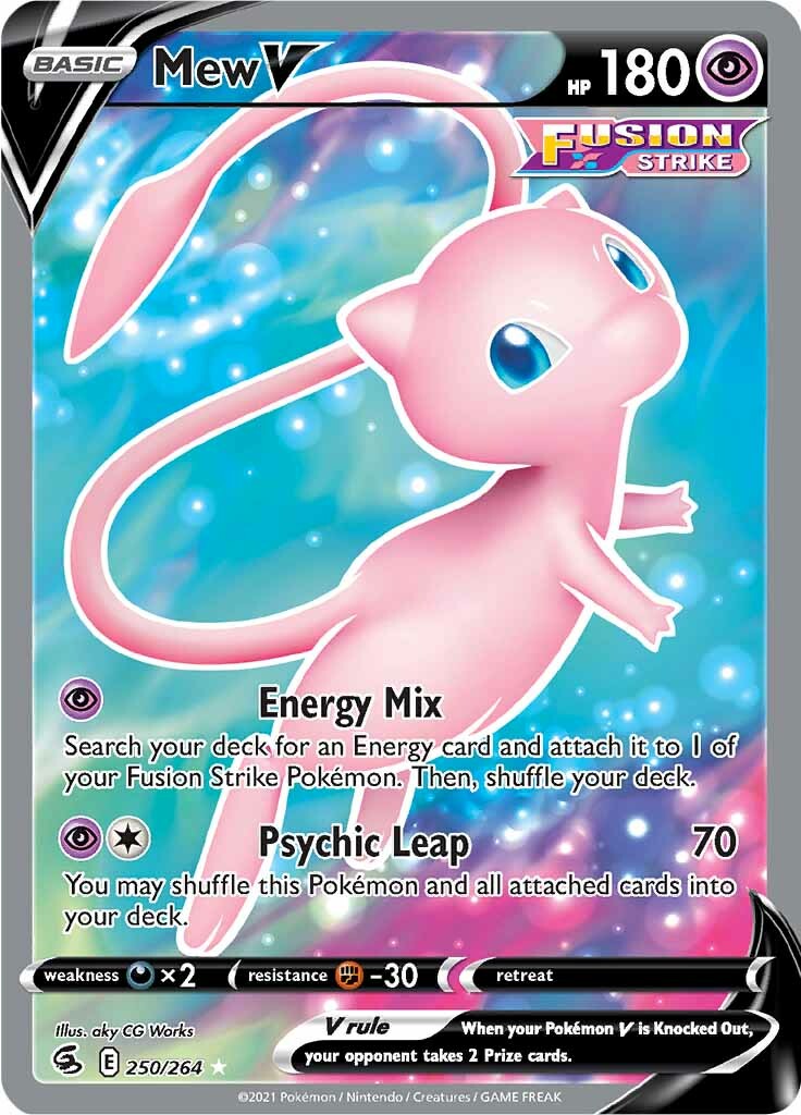 Mew V (250/264) [Sword & Shield: Fusion Strike] | Good Games North