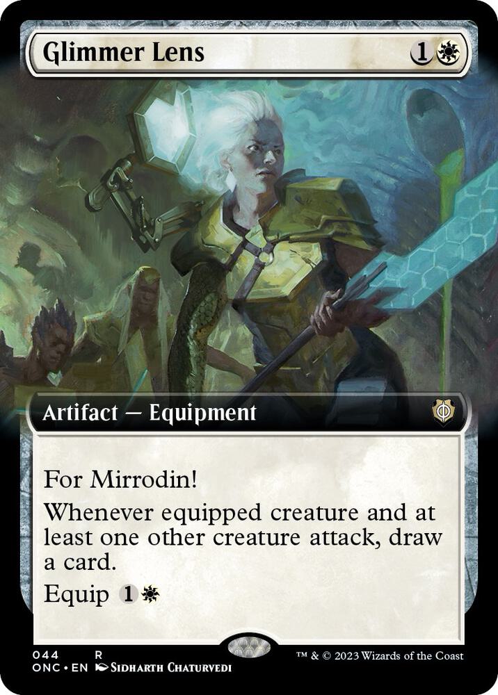 Glimmer Lens Extended Art (Commander: Phyrexia: All Will Be One)  | Good Games North