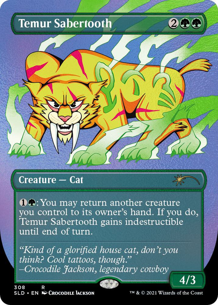 Temur Sabertooth Foil Etched (Secret Lair Drop Series)  - undefined | Good Games North