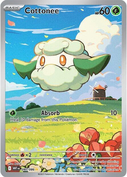 Cottonee 090/086 (SV: White Flare)  - Holofoil | Good Games North