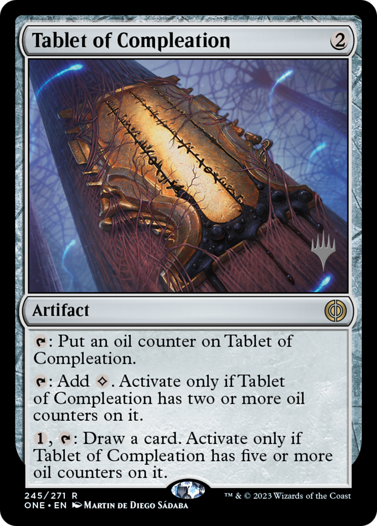 Tablet of Compleation (Promo Pack) [Phyrexia: All Will Be One Promos] | Good Games North