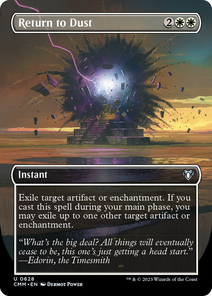 Return to Dust (Borderless Alternate Art) [Commander Masters] | Good Games North