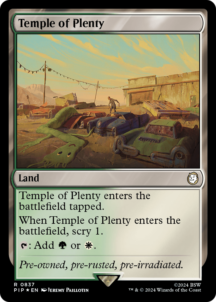 Temple of Plenty (Surge Foil) [Fallout] | Good Games North
