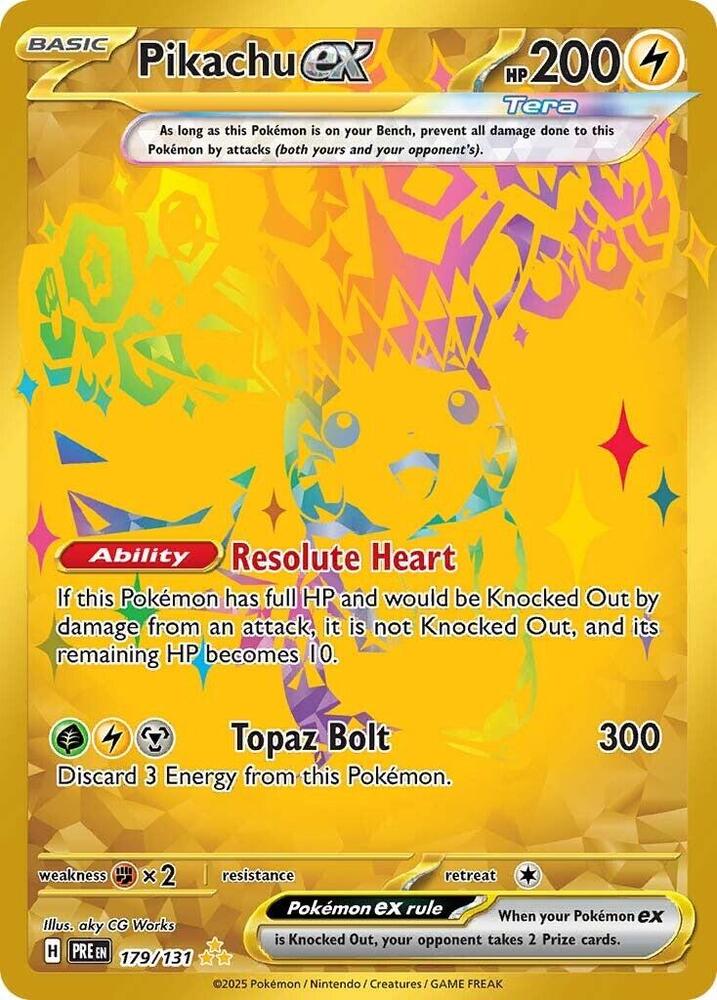 Pikachu ex (179/131) [Scarlet & Violet: Prismatic Evolutions] | Good Games North